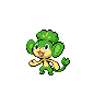 Pansage, coloração shiny