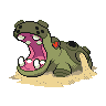 Hippowdon Female, màu shiny